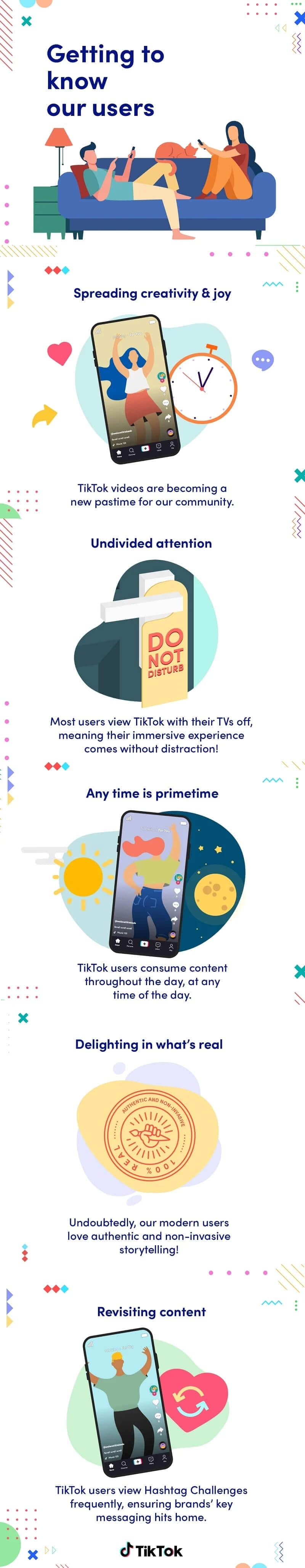 Getting to know TikTok users - Infographic