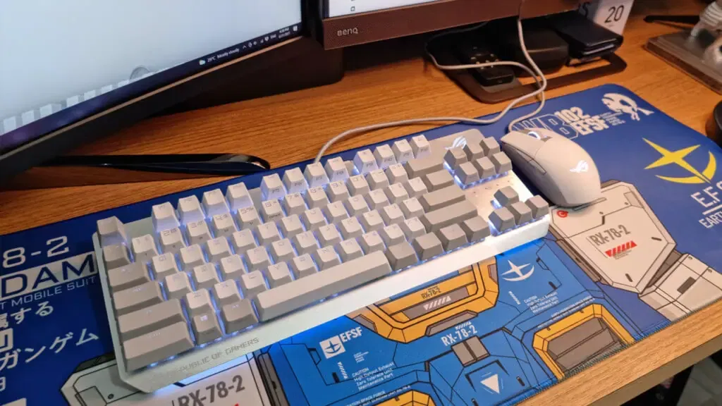 ROG Strix Scope NX TKL Moonlight White: Wired mechanical RGB