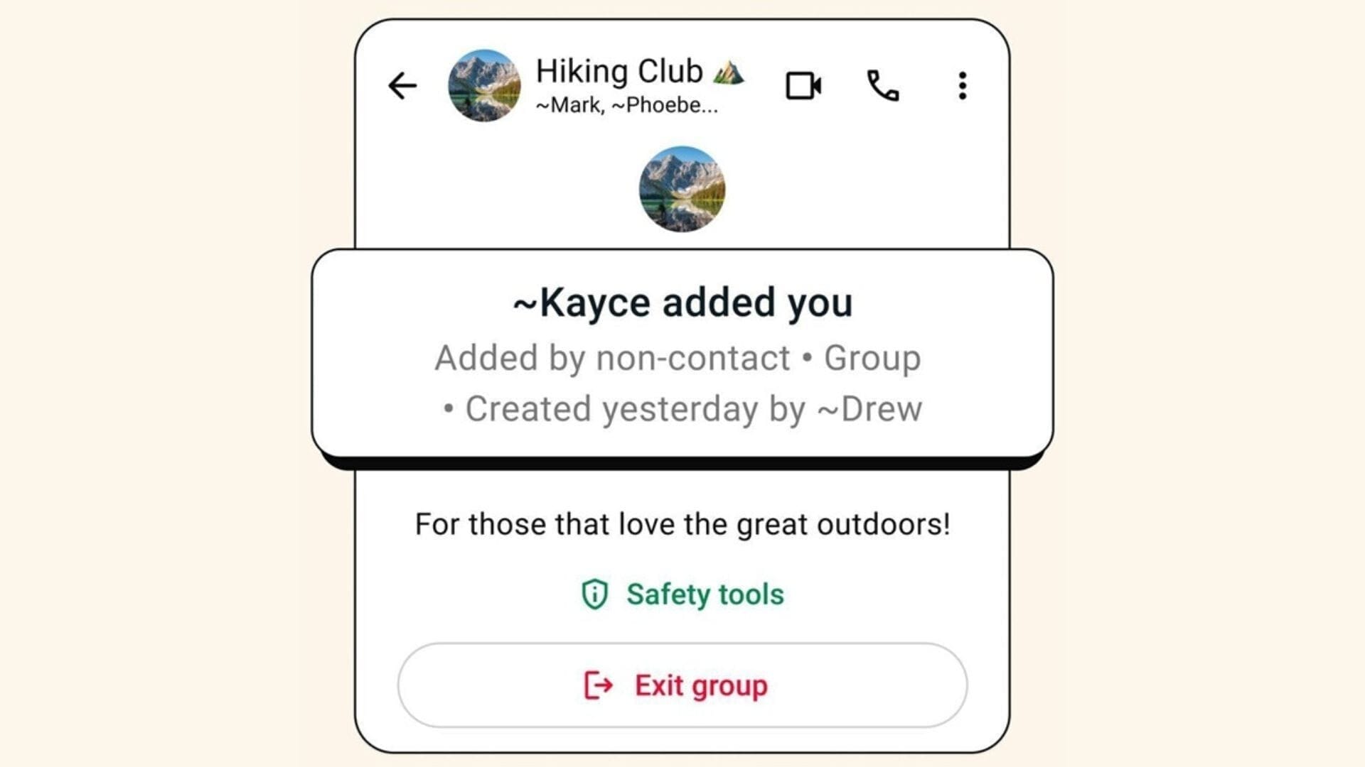 WhatsApp introduces the "context card" feature for safer group chat invitations