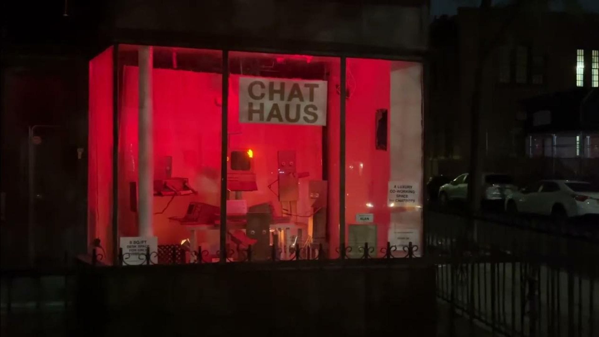 Step inside Brooklynâs cardboard coworking space for AI chatbots