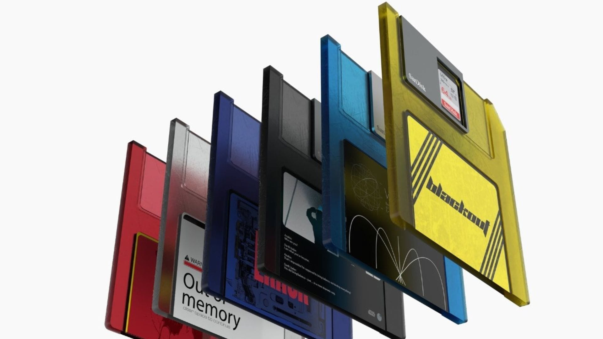 Designer reimagines floppy disks as SD card storage cases