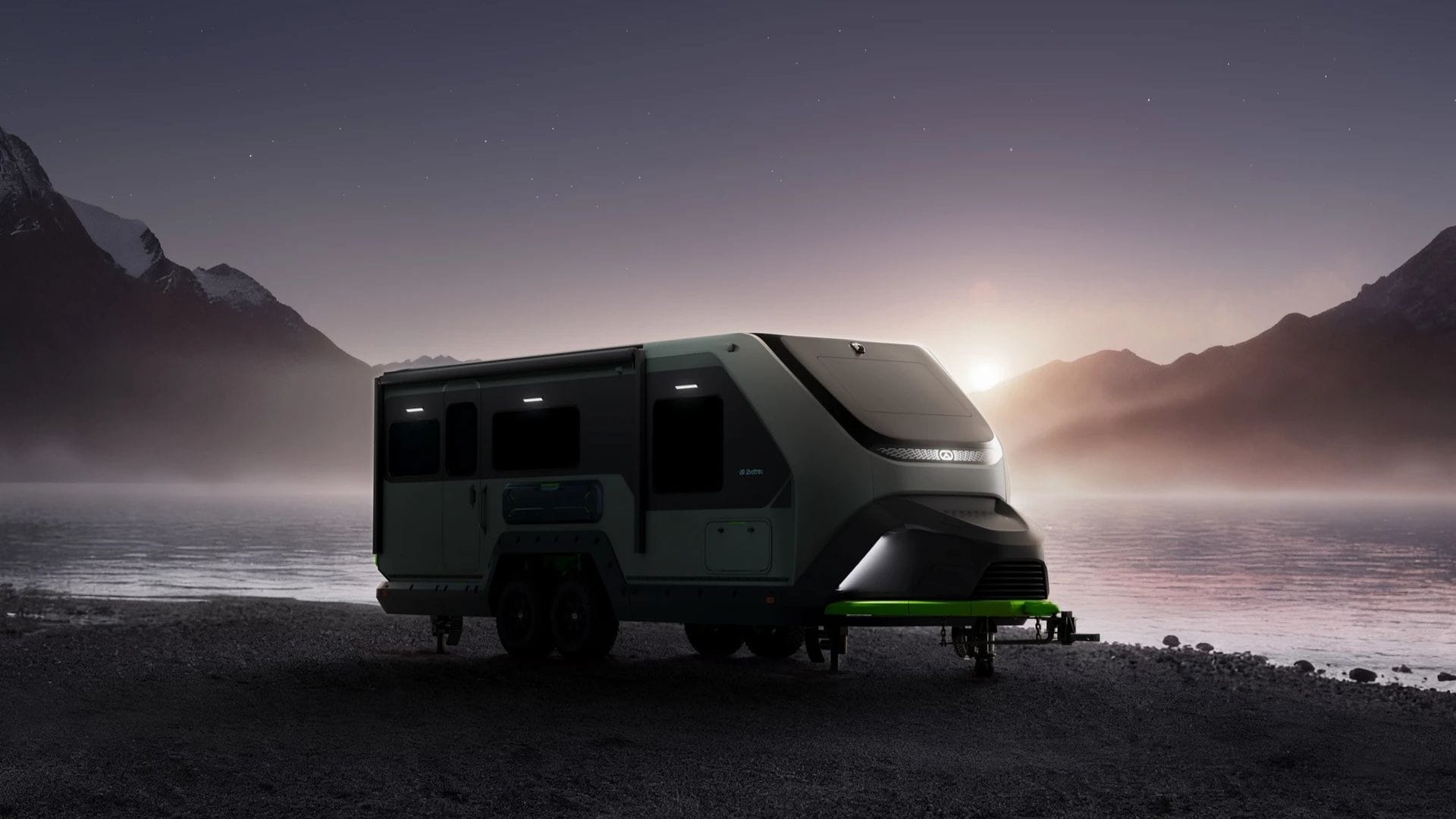 Evotrex unveils hybrid RV trailer powered by battery and petrol engine