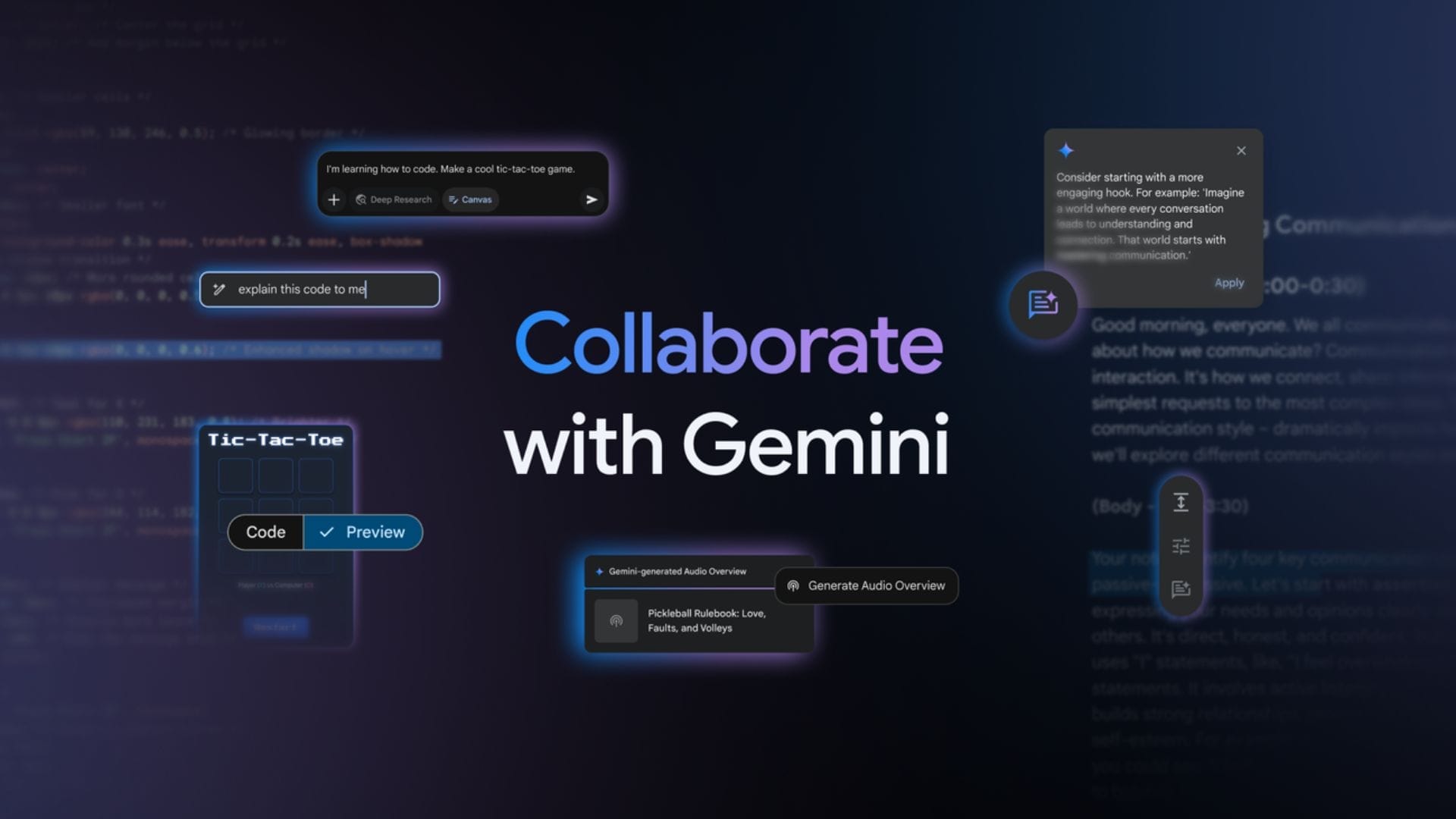 Google introduces Gemini audio summaries for documents in Google Docs
