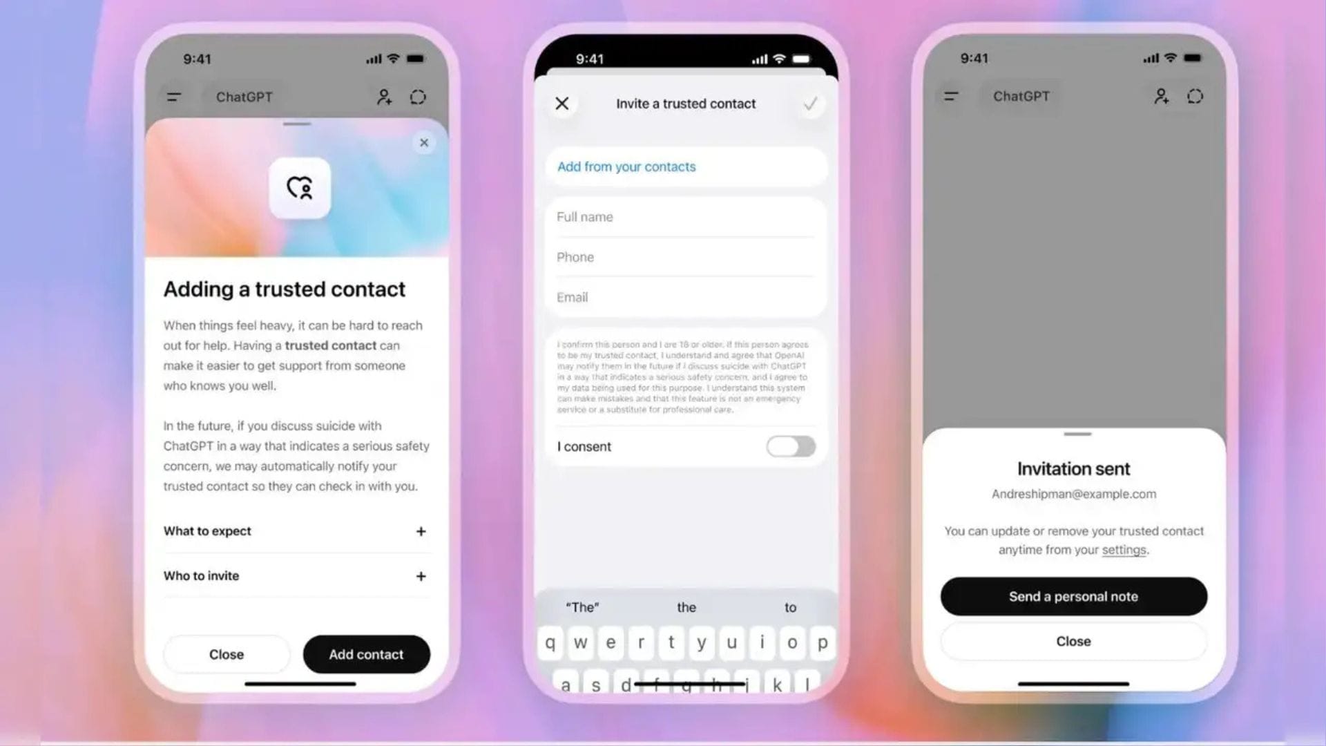 ChatGPT introduces a trusted contact feature for users at risk of self-harm