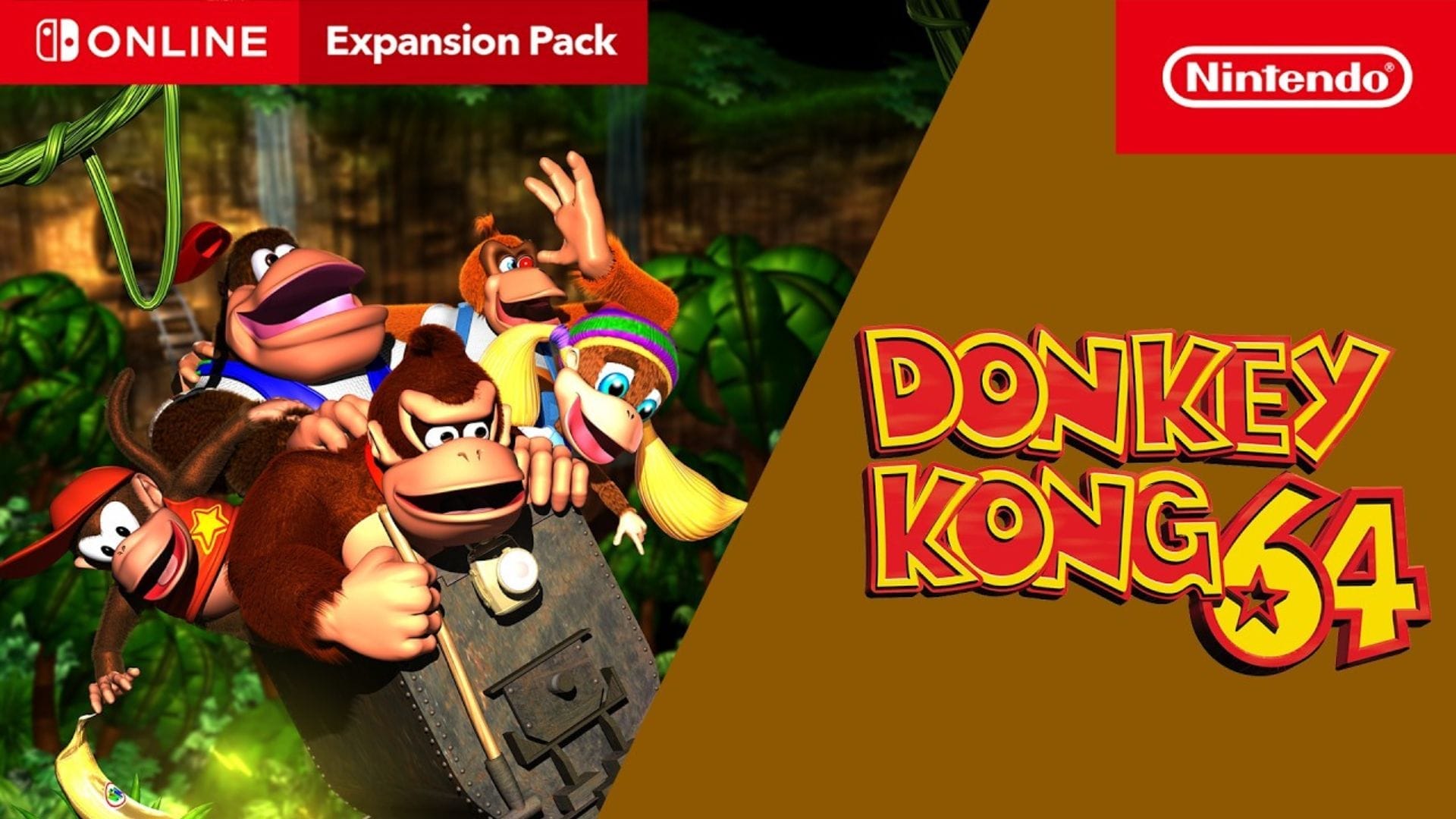 Donkey Kong 64 joins Nintendo Switch Online library next week