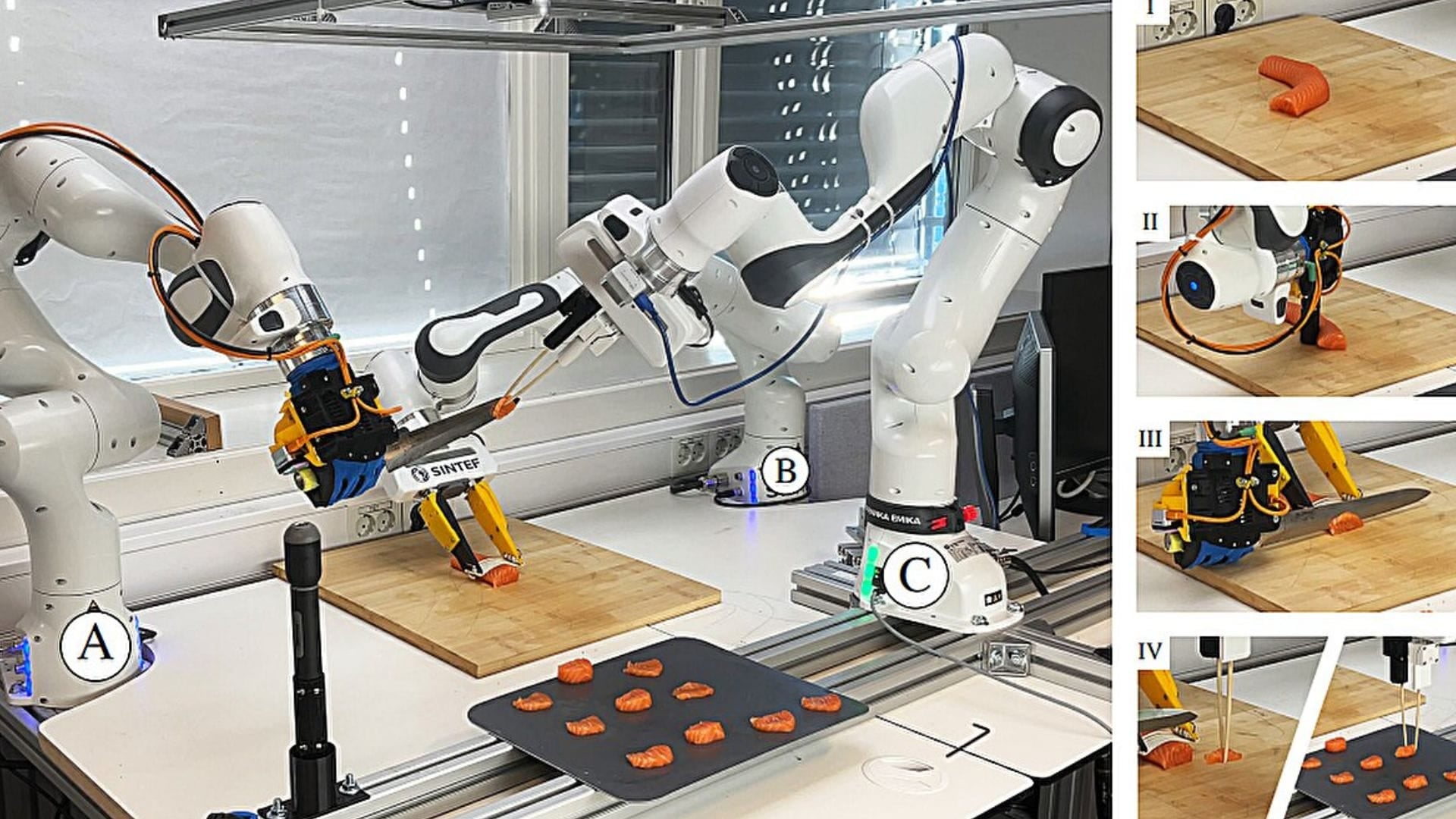 Norwegian researchers have developed a robot that can prepare salmon sashimi without human help