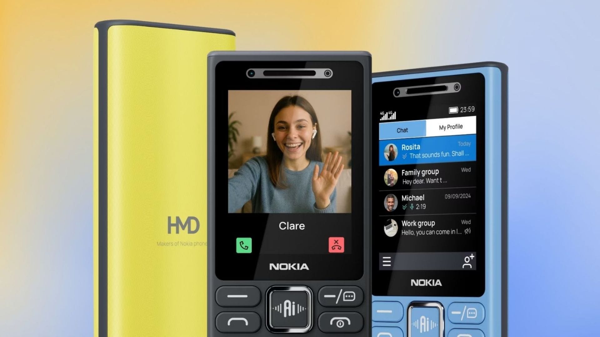 Nokia adds AI assistant button to new feature phone range