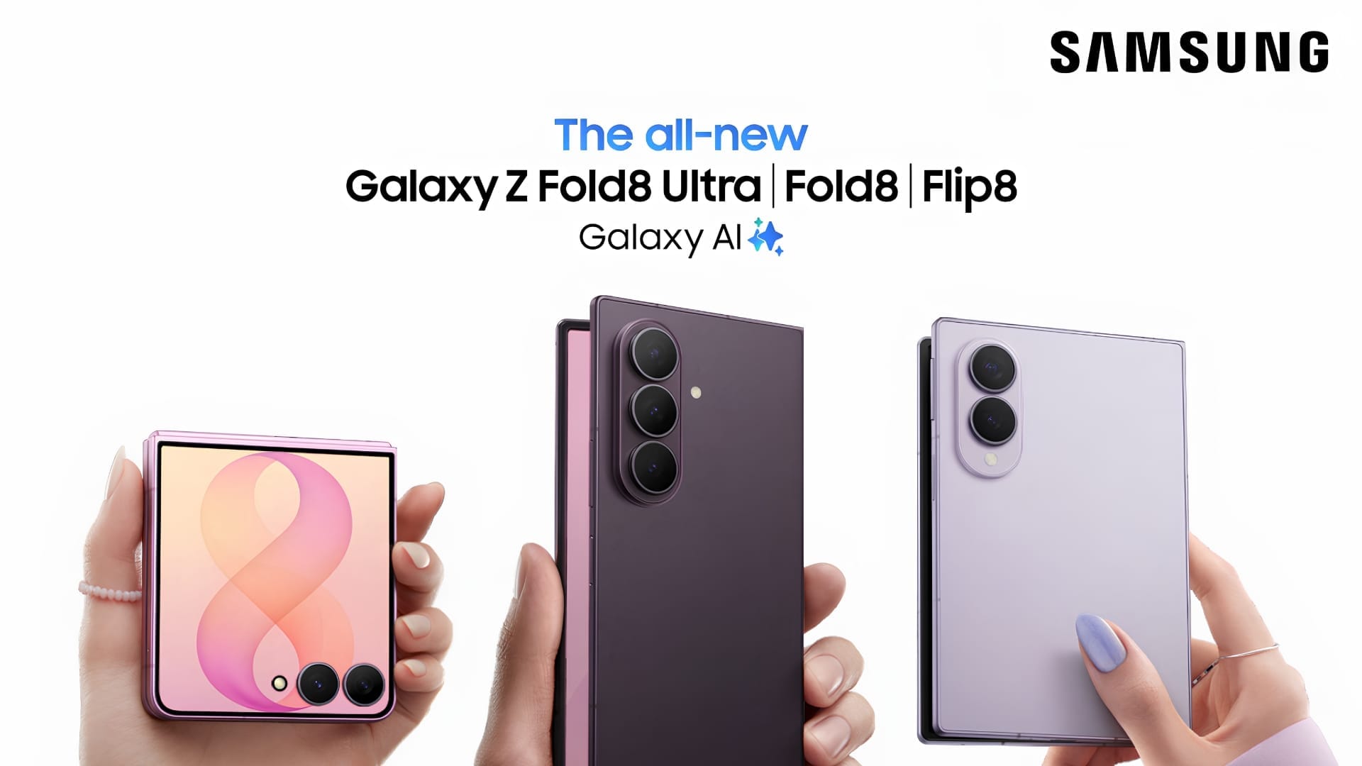 Samsung broadens Galaxy Z8 foldables with three models for different patterns of use