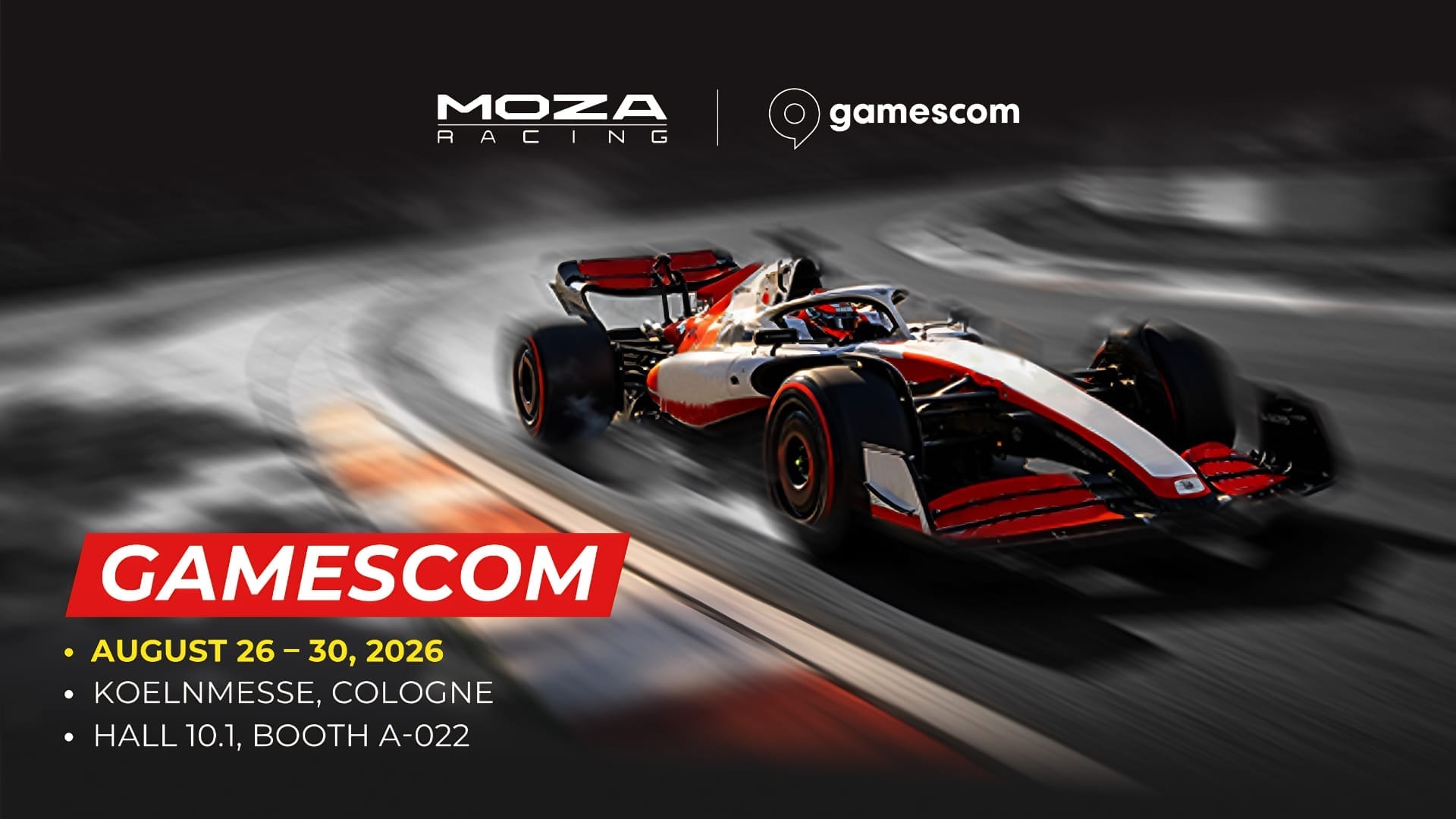 MOZA Racing brings Mercedes-Benz, Porsche, Ford and MotoGP sim hardware to Gamescom 2026