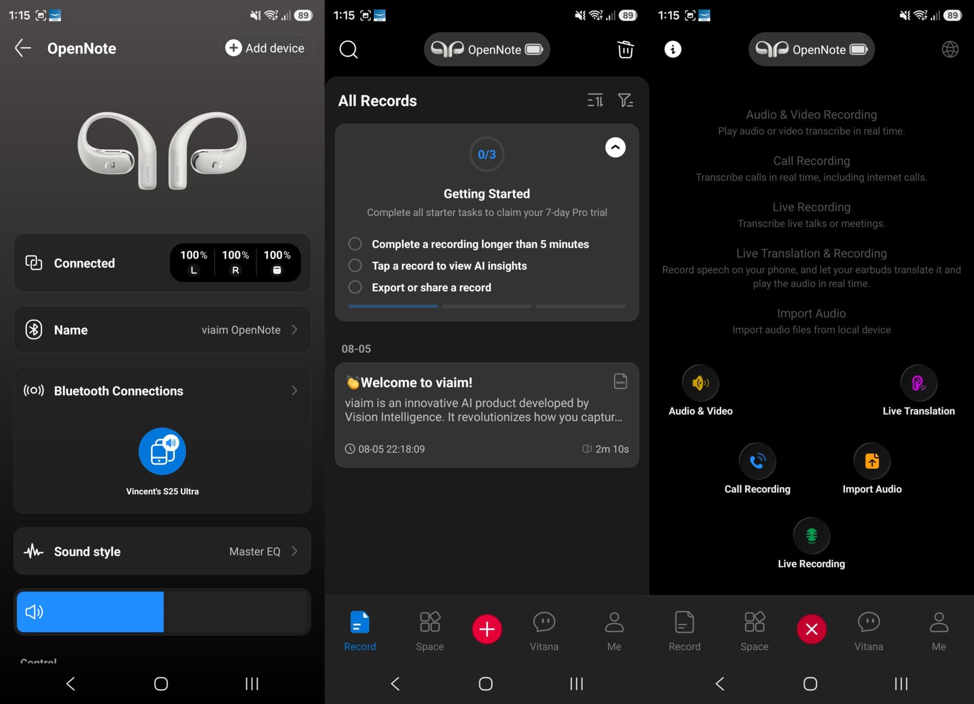 viaim OpenNote review - AI recording in an open-ear design - 12