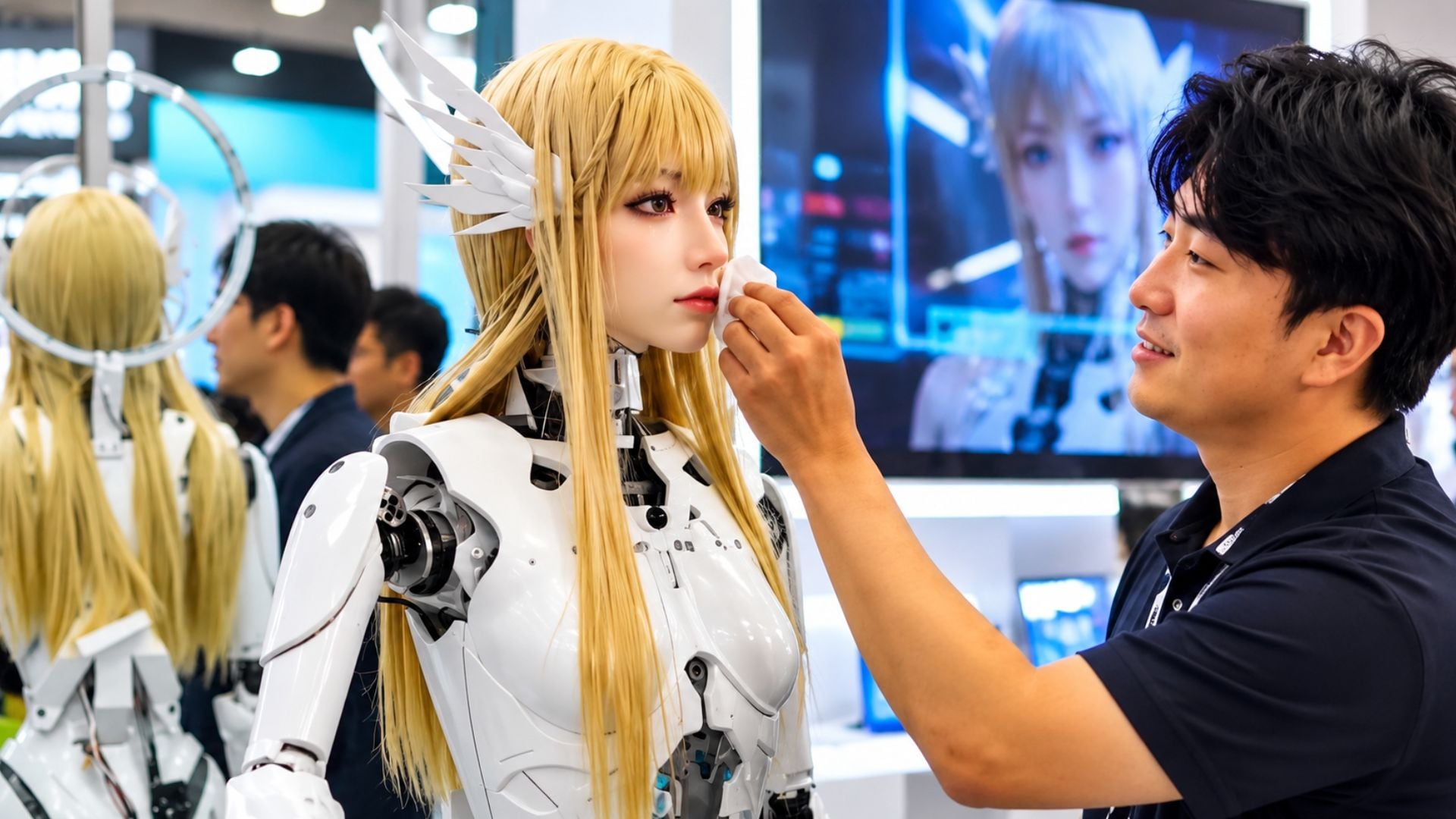 Humanoid robot Yansyn-X2 can shed tears on command